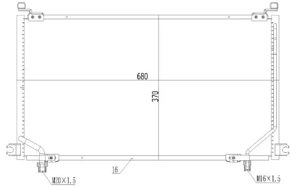 Kondensator, Klimaanlage MTR 13054419