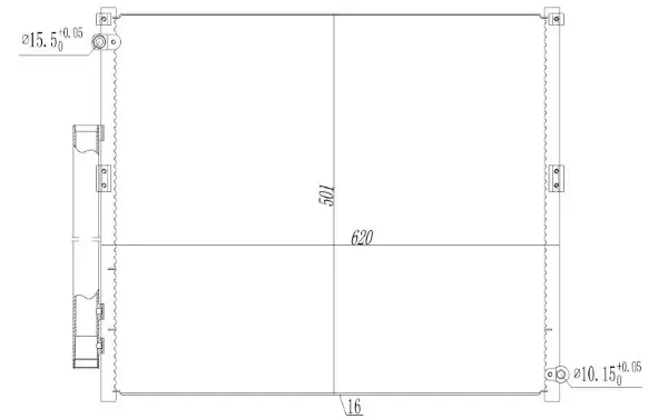 Kondensator, Klimaanlage MTR 13054421