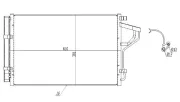 Kondensator, Klimaanlage MTR 13054422