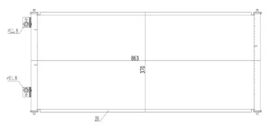 Kondensator, Klimaanlage MTR 13054424 Bild Kondensator, Klimaanlage MTR 13054424