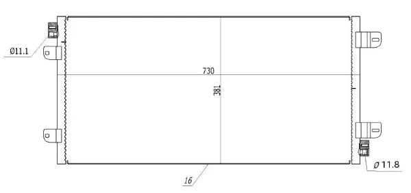Kondensator, Klimaanlage MTR 13054436