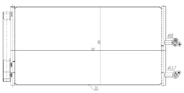 Kondensator, Klimaanlage MTR 13054438