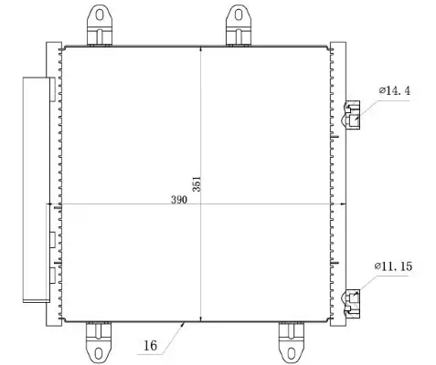 Kondensator, Klimaanlage MTR 13054443