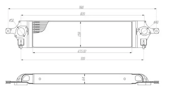 Ladeluftkühler MTR 13054444 Bild Ladeluftkühler MTR 13054444