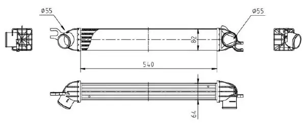 Ladeluftkühler MTR 13054445