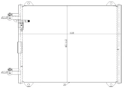 Kondensator, Klimaanlage MTR 13054446 Bild Kondensator, Klimaanlage MTR 13054446