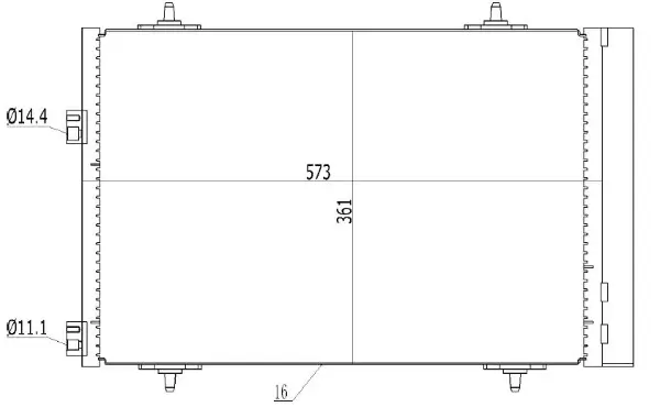 Kondensator, Klimaanlage MTR 13054447