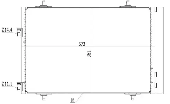 Kondensator, Klimaanlage MTR 13054447 Bild Kondensator, Klimaanlage MTR 13054447