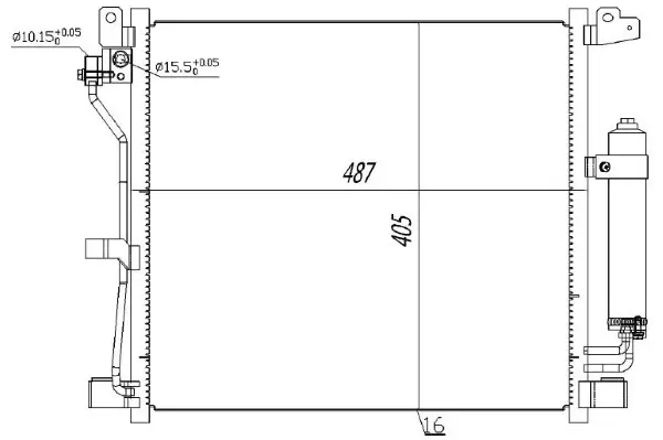 Kondensator, Klimaanlage MTR 13054453