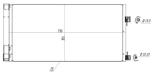 Kondensator, Klimaanlage MTR 13054454