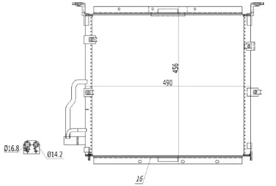 Kondensator, Klimaanlage MTR 13054460 Bild Kondensator, Klimaanlage MTR 13054460