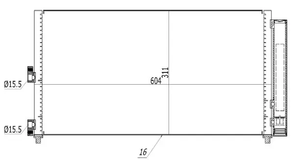Kondensator, Klimaanlage MTR 13054464