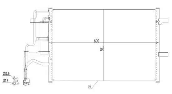 Kondensator, Klimaanlage MTR 13054465 Bild Kondensator, Klimaanlage MTR 13054465