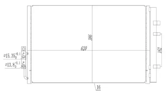 Kondensator, Klimaanlage MTR 13054466 Bild Kondensator, Klimaanlage MTR 13054466