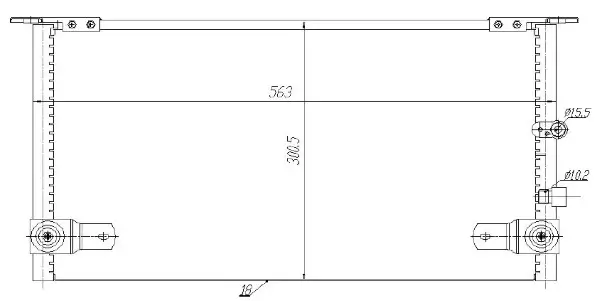 Kondensator, Klimaanlage MTR 13054467