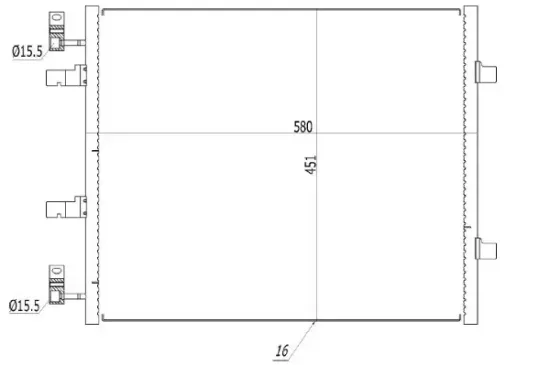 Kondensator, Klimaanlage MTR 13054469 Bild Kondensator, Klimaanlage MTR 13054469