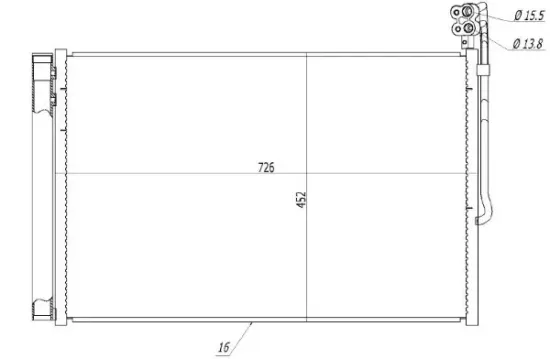 Kondensator, Klimaanlage MTR 13054471 Bild Kondensator, Klimaanlage MTR 13054471