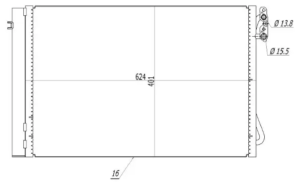 Kondensator, Klimaanlage MTR 13054472