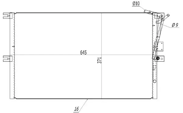 Kondensator, Klimaanlage MTR 13054475
