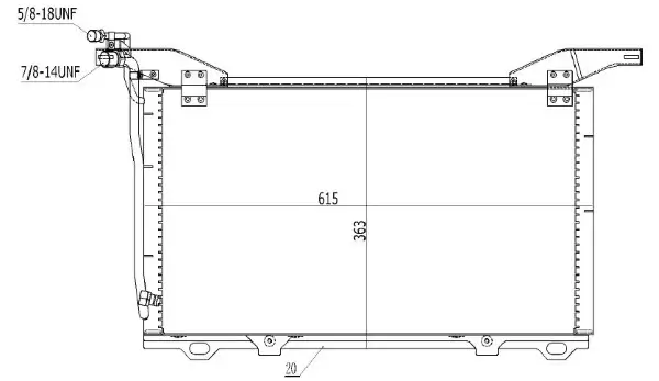 Kondensator, Klimaanlage MTR 13054480