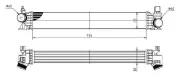 Ladeluftkühler MTR 13054482