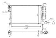 Kühler, Motorkühlung MTR 13054483