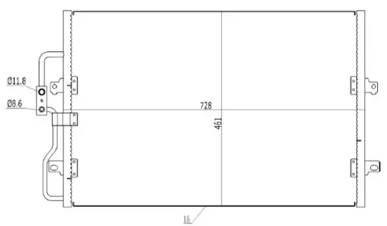 Kondensator, Klimaanlage MTR 13054484 Bild Kondensator, Klimaanlage MTR 13054484