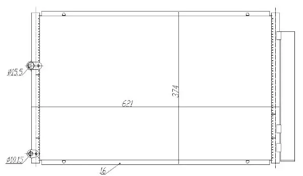 Kondensator, Klimaanlage MTR 13054485