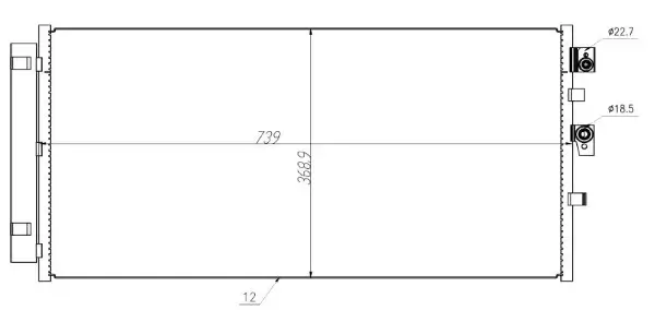 Kondensator, Klimaanlage MTR 13054488