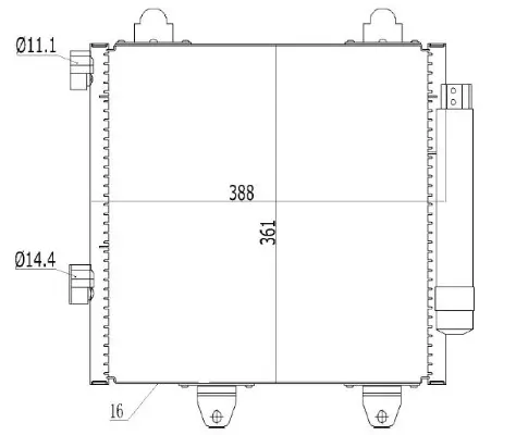 Kondensator, Klimaanlage MTR 13054493