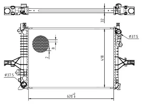 Kühler, Motorkühlung MTR 13054495