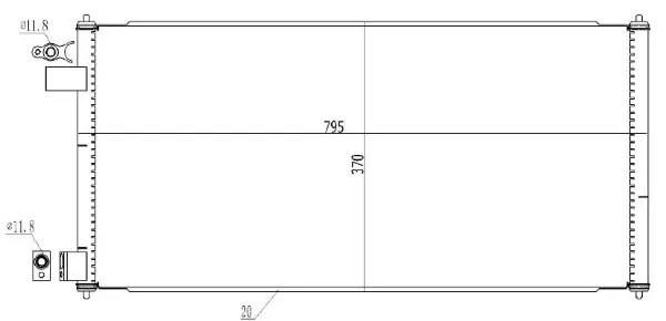 Kondensator, Klimaanlage MTR 13054497