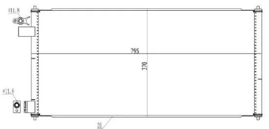 Kondensator, Klimaanlage MTR 13054497 Bild Kondensator, Klimaanlage MTR 13054497