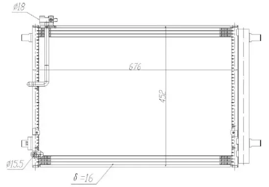 Kondensator, Klimaanlage MTR 13054505 Bild Kondensator, Klimaanlage MTR 13054505