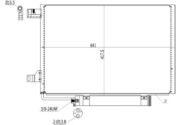 Kondensator, Klimaanlage MTR 13054508