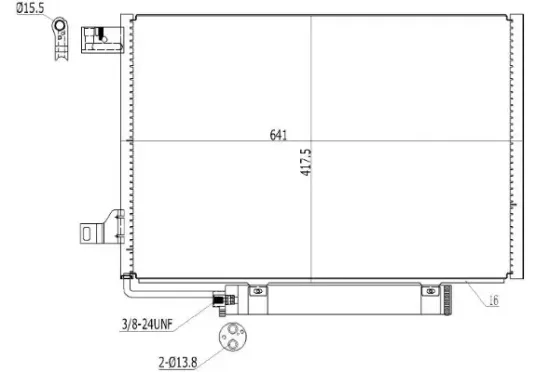 Kondensator, Klimaanlage MTR 13054508 Bild Kondensator, Klimaanlage MTR 13054508