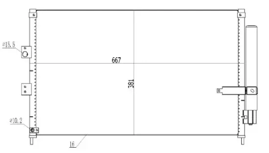 Kondensator, Klimaanlage MTR 13054510 Bild Kondensator, Klimaanlage MTR 13054510