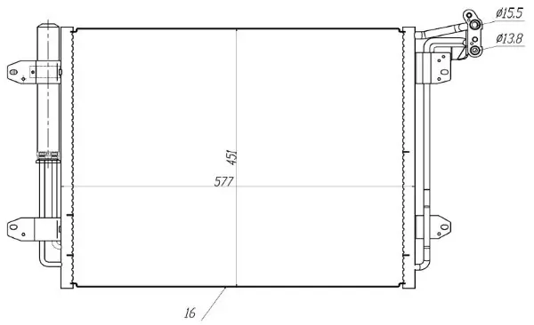 Kondensator, Klimaanlage MTR 13054511