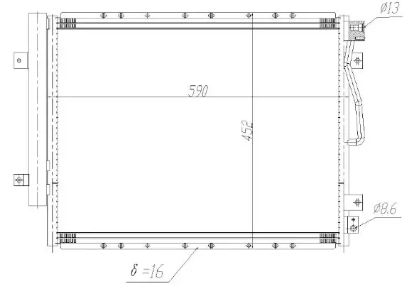 Kondensator, Klimaanlage MTR 13054517