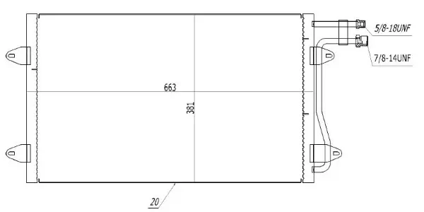 Kondensator, Klimaanlage MTR 13054518