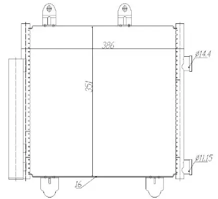Kondensator, Klimaanlage MTR 13054519 Bild Kondensator, Klimaanlage MTR 13054519