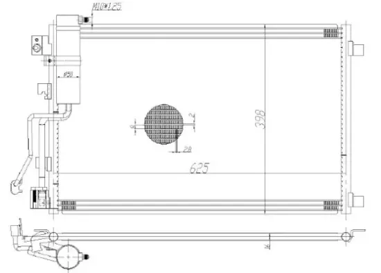 Kondensator, Klimaanlage MTR 13054520 Bild Kondensator, Klimaanlage MTR 13054520