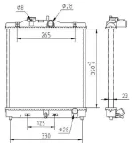 Kühler, Motorkühlung MTR 13054522