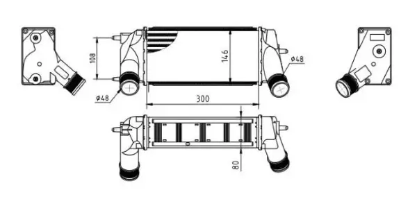 Ladeluftkühler MTR 13054525