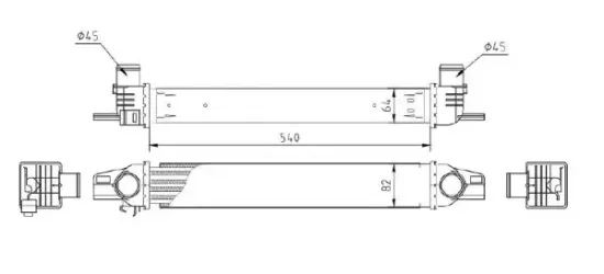 Ladeluftkühler MTR 13054527 Bild Ladeluftkühler MTR 13054527