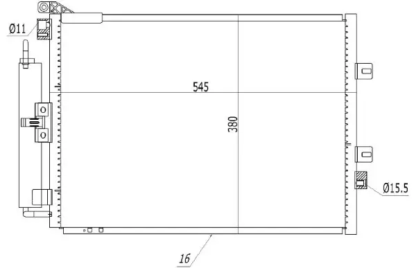 Kondensator, Klimaanlage MTR 13054528