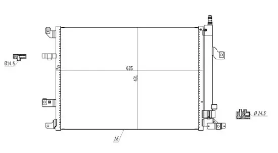 Kondensator, Klimaanlage MTR 13054531 Bild Kondensator, Klimaanlage MTR 13054531