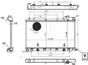 Kühler, Motorkühlung MTR 13054532