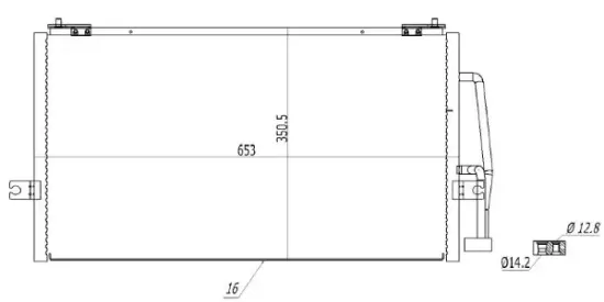 Kondensator, Klimaanlage MTR 13054536 Bild Kondensator, Klimaanlage MTR 13054536