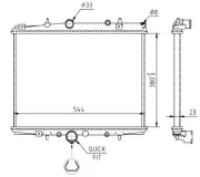 Kühler, Motorkühlung MTR 13054537